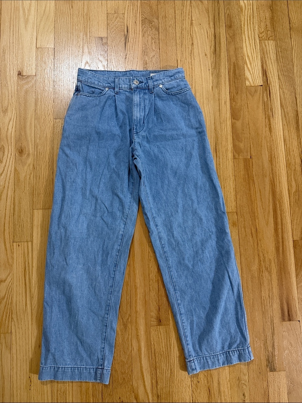 AYR The Hooky Pleated Baggy Trouser Jean Sz 24